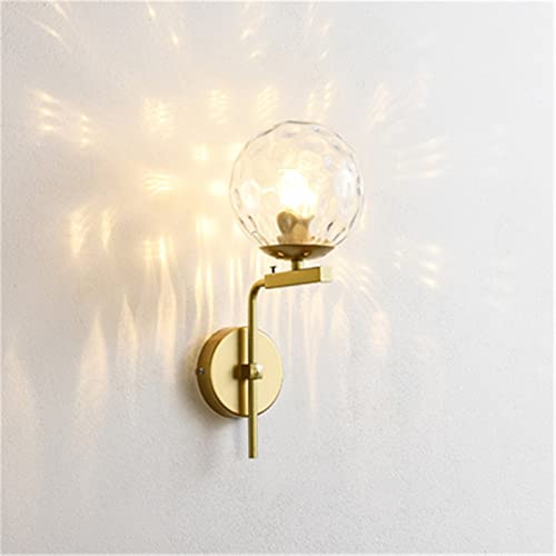 Appliques murales boule de verre design moderne blanc épuré pour salon et chevet