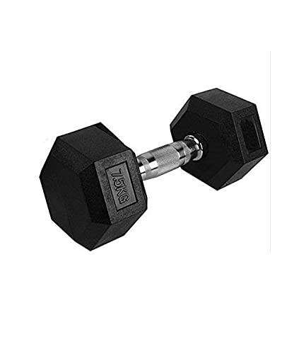 A-Mart hexa Dumbbell 7.5kg single Piece 7.5kg x 1 Piece Exercise Dumbbells Rubber Coated professional dumbells Home Gym Kit Dumble (pack of 1) 7.5kg weight, Black (B09B81NC4N) Amazon Price History, Amazon Price Tracker