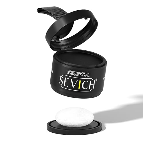 Image of Sevich Hairline Powder, Gray Root Touch Up, Sweatproof, Black