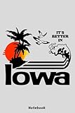 it's better in iowa notebook: 6x9 120 pages, ruled notebook, journal, daily diary, organizer, planner