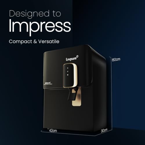 Image of Livpure Allura X 7L Copper RO Water Purifier for Home | 3-Years Unconditional Warranty | Zero Hidden Cost | 10-Stage RO+UV+UF+Mineral+Copper+Alkaline Purification