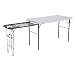 Lifetime Folding Tailgate Camp Table with Grill Rack, White