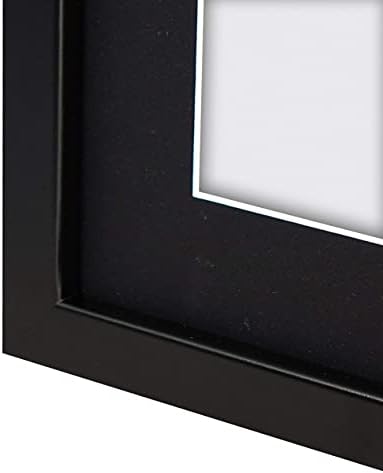 Vivarti DIY Mounted Sports Shirt Display Frame 60 x 80cm - Black Frame, Black Mount, White Backing Card