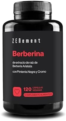 Berberina - Berberis aristata - Pimienta Negra y Cromo 120 Cápsul...