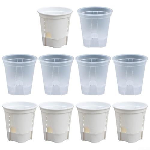 Innovative Garden Pot Solutions - Paquete de 10 recipientes de riego automático para tus plantas (180 A)