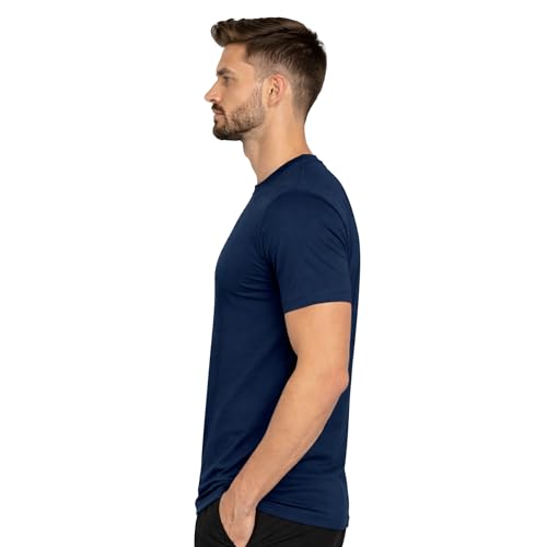 Image of NINQ Solid Tshirt for Men Round Neck | Half Sleeve Tshirt | Slim Fit Compression T-Shirt Gym Wear | Casual Running Yoga Sports wear for Mens