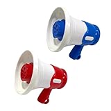 2Pcs Portable Double Tone Small Speakers Amplifier with Playback Capability Ideal for Teachers Performers Event Hosts PVC Speakers