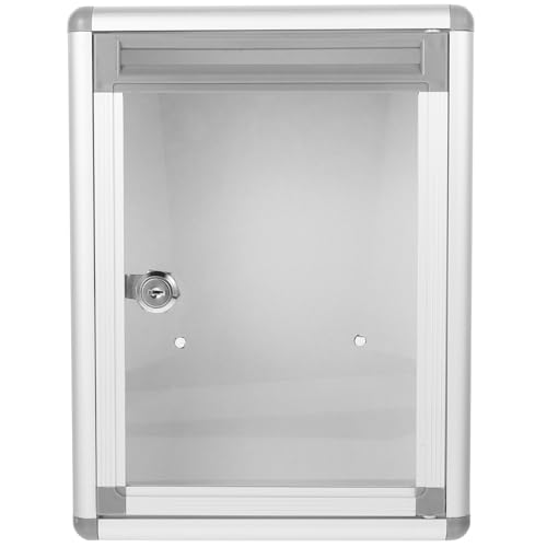 Cabilock Boîte Aux Lettres Murale avec Serrure Boîte À Suggestions Sécurisée Organisateur De Bureau 11.2X8.5X4.1 Pouces De Vote Mural Polyvalente pour Bureaux Et Espaces Publics