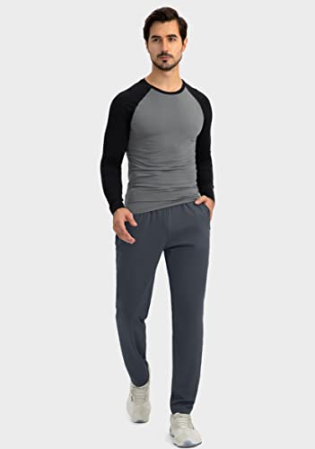 G Gradual Men's Sweatpants With Zipper Pockets Tapered Joggers For Men Athletic Pants For Workout, Jogging, Running (Grey, Small) #TOP5
