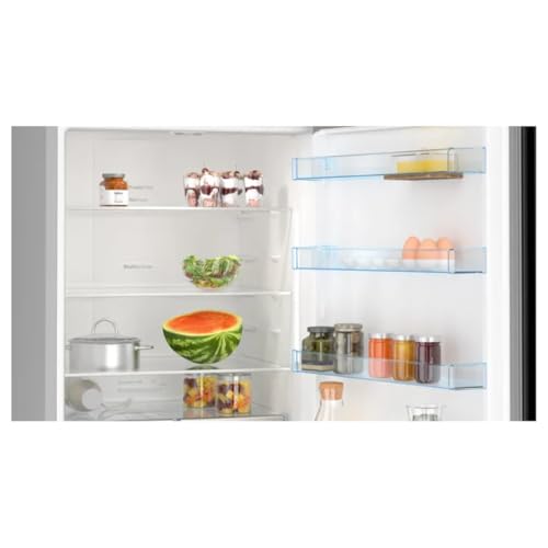 Image of Bosch Series 4 508 L Free-Standing Fridge-Freezer with Bottom Freezer, Total No Frost, Brushed Black Steel Anti-Fingerprint (KGN56CX41I)