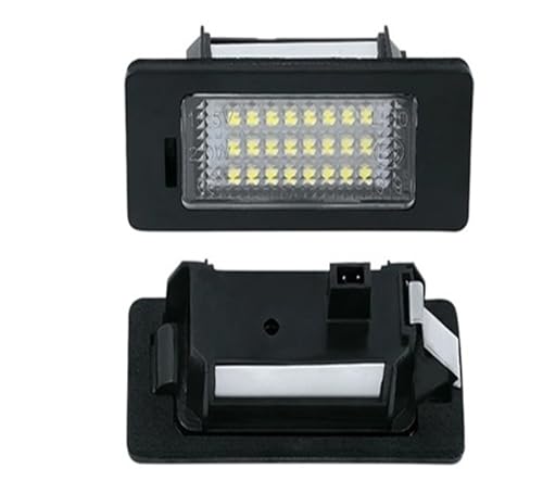 Feux de plaque LED puissants pour Skoda Fabia et VW Superb B6 | Technologie 24-SMD anti-erreur