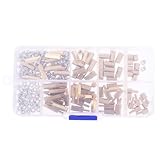 Colonne en cuivre pour carte mère pcb : ce kit comprend des entretoises femelles et mâles de différentes tailles, des vis et des écrous, ainsi qu’une colonne hexagonale