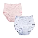 [アプローズ] 婦人 失禁ショーツ 2枚組 尿漏れ 失禁パンツ 軽失禁 吸水ショーツ 20cc レディース (ラベンダー／ピンク, L)
