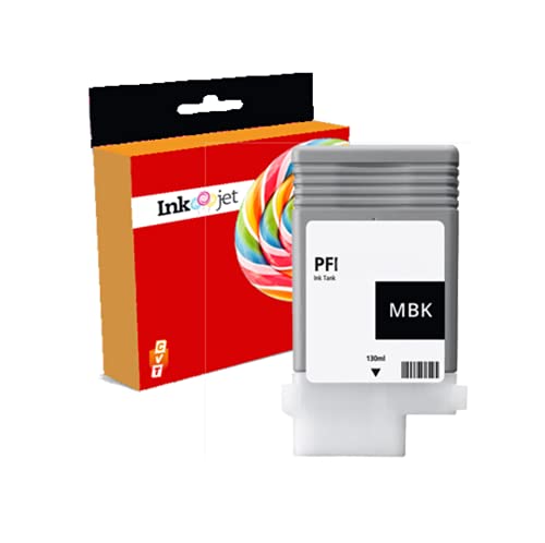 Cvt - Compatibile Con Canon Pfi120 / Pfi-120Mbk Nero Opaco Inchiostro Per Canon Imageprograf Tm-200 / Tm-205 / Tm-300 / Tm-305