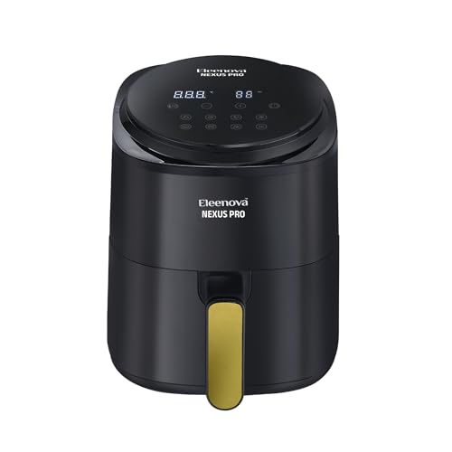 Image of Eleenova Nexus Pro 4.5 litres Air fryer 1200 Watts with Smart Touch Panel [ Golden Handle with Full Display ]