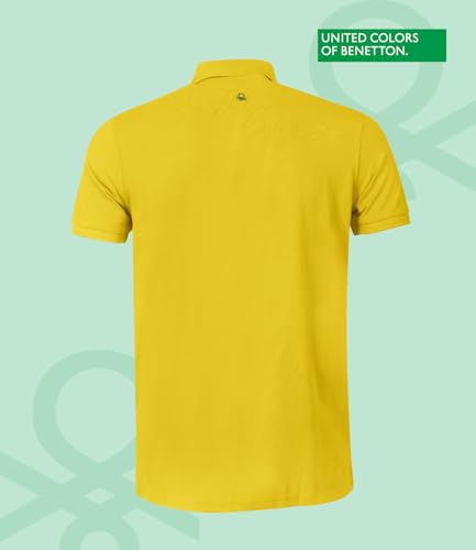 Image of United Colors of Benetton Shirt for Men | Tees for Man | Half Sleeves Plain Stylish Regular Fit Polo | Collar Tshirt | T-Shirt | Stylish Mens Tshirt