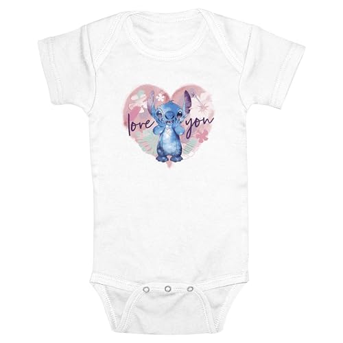 Disney Baby-girls Love You, blanco, 24M