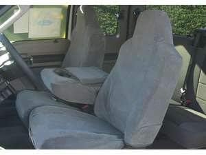 Durafit Seat Covers, Made to fit FD77 Gray Twill, 2002-2007 F250-F550 Front and Back Car Seat Covers Gray Fabric.