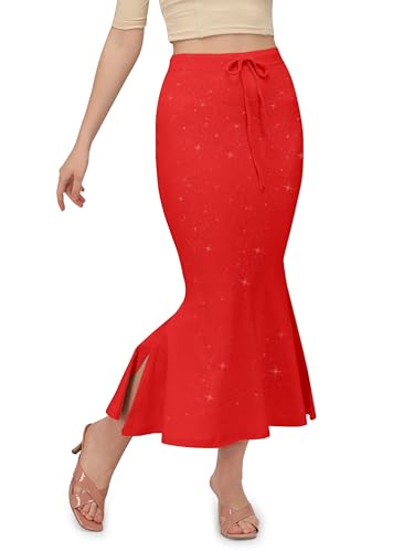 Image of Mehrang Stretchable Shimmer Saree Shapewear Petticoat for Women, Skirts for Women,Shape Wear Dress for Saree