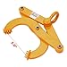 Industrial Pallet Puller Clamp, 2204 lb Grabber Hook, Heavy Duty Steel Single Scissor Clamp, 5' Jaw Opening, for Forklift Chain, Stump Puller