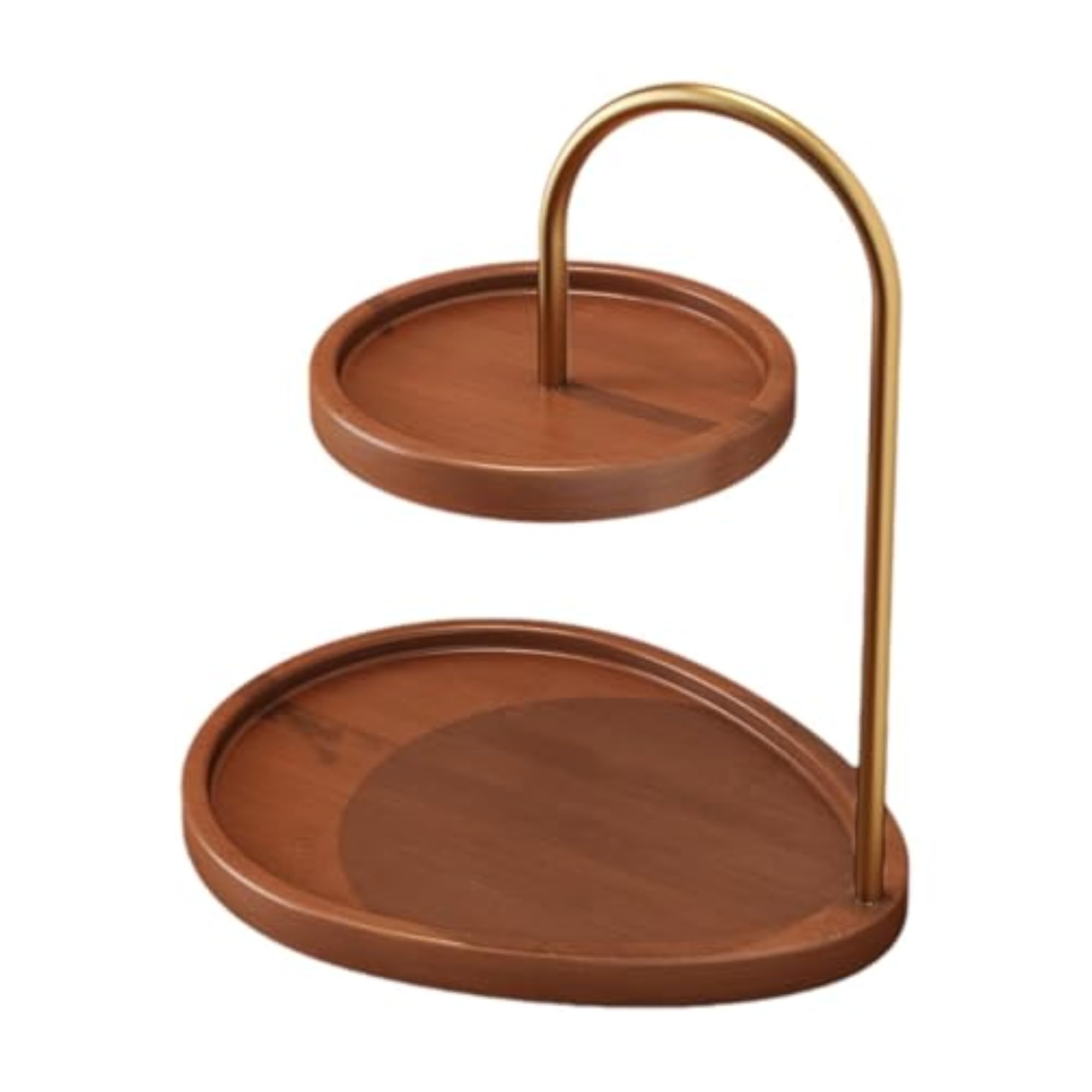 Round Storage Tray Organizer, 2 Tier Jewelry Holder