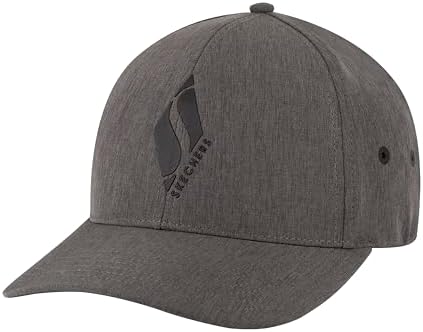 Skechers Men's Diamond S Stretch Fit Hat, Charcoal, OS