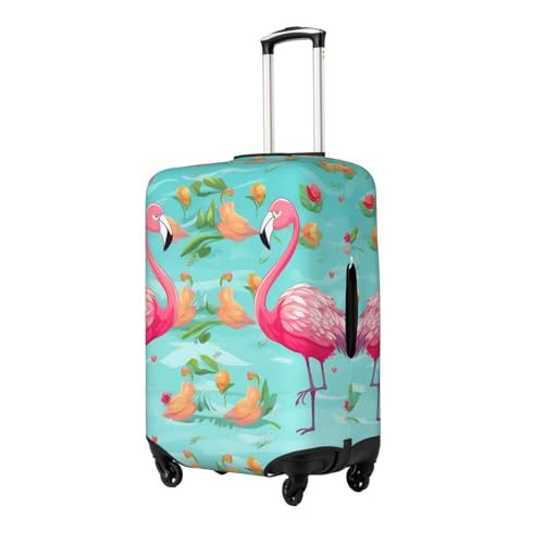 Travel Luggage Covers For Suitcase, Elegant Flamingo Elastic Suitcase Protector Washable Anti-Scratch Suitcase Baggage Cover Luggage Protector Fits 18-32 Inch Luggage2