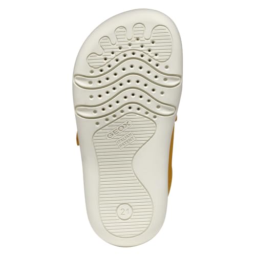 Geox Baby-Jungen B STEPPIEUP Boy A Sneaker, Ochreyellow/Navy, 23 EU