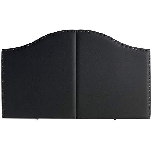 marcKonfort Tête de lit Lyon avec des punaises 160X95 Noir