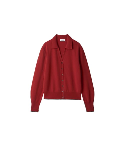 Amazon | [ミースロエ] washableオープンカラーデザインカシミアニット