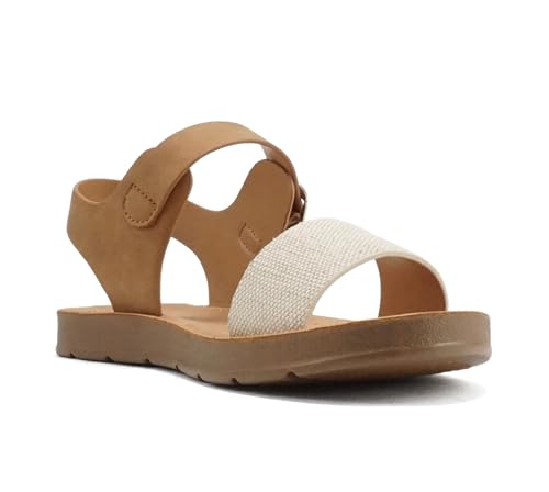 Image of Soda PLENTY ~ Women's Strappy Ankle Wrap Buckle Fashion Flat Sandals