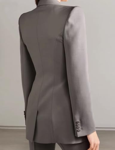 Women's Pant Suit 2 PC Business Formal Suit Slim Fit Lady Blazer Pant Set3