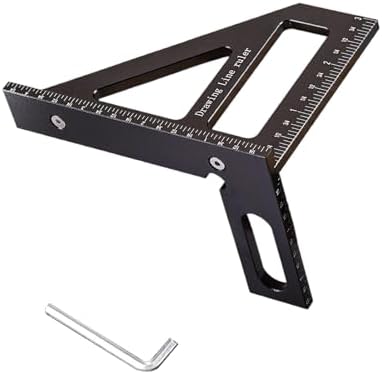 Triangular Scriber Professional Aluminum Multi-Angle Scriber Tool 3D Layout Protractor ...
