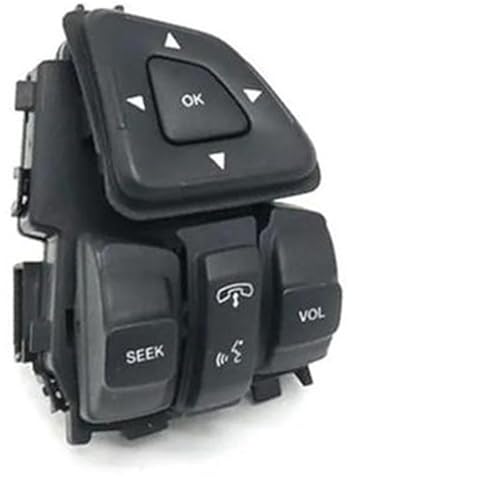 ZAPYVET Botón de control de crucero for automóvil Edge 2011-2015, for Explorer, 2011-2018, for interruptor de control del volante del automóvil Flex Botón de velocidad de crucero multifunción Kit de i