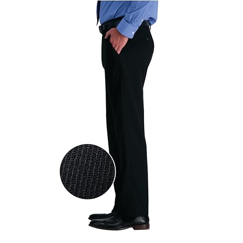 J.M. Haggar Men's Suit Pant, Black, 38W x 32L3