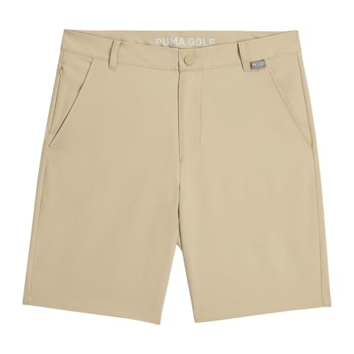 Image of Puma Men's Camino 2.0 Golf Shorts - Moisture Wicking Drycell, 4-Way Stretch, Breathable, Lightweight Design - Stylish Men's Golf Apparel - Secure Waistband for Fit, Prairie TAN, 36