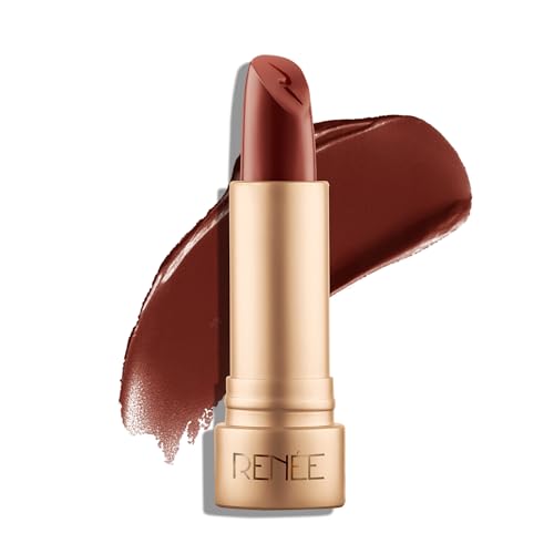 Image of RENEE H2O Hydrating Creme Lipstick - Brown Bay, Super Glossy, Lightweight, Non-drying & Hydrating, Easy Glides Formula with Intense Pigment, Shea Butter, Hyaluronic Acid, Jojoba Oil Infused