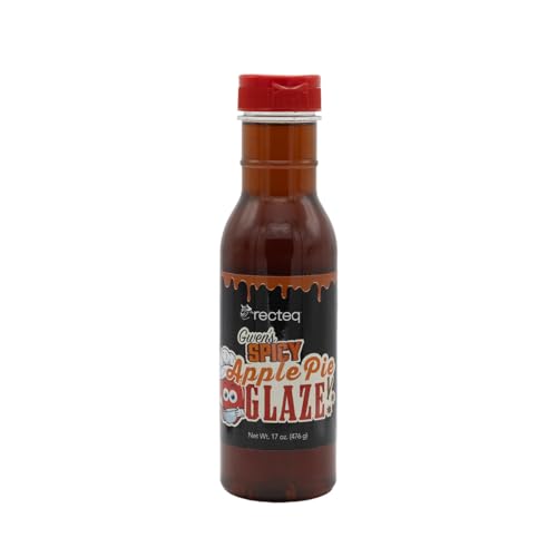 recteq Gwen's Spicy Apple Pie Glaze | 17oz. Bottle | Sweet & Spicy Apple Taste | Perfect Compliment to Ribs, Pork, Poultry, and More