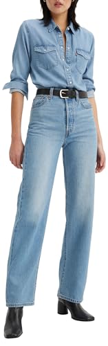 Levi's Damen Ribcage Straight Ankle Jeans,Light Indigo Worn In,28W / 27L – Ansicht 5