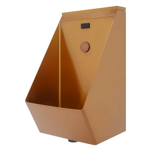 Wall Mounted Sensor Urinal, Automatic Sensor Urinal Toilet, Men's Bathroom Urinal,Family Bathroom Toilet for Homes, Apartments, Shopping Malls(Rose Gold)