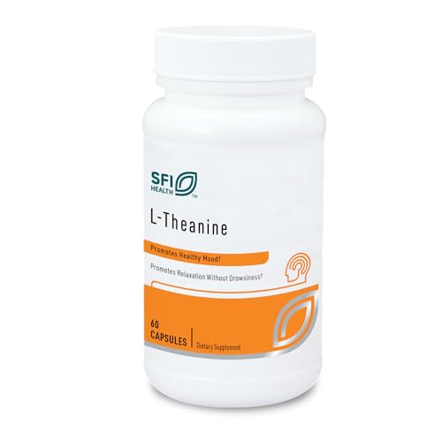 Klaire Labs SFI Health L-Theanine - 100mg Suntheanine to Promote Promote Relaxation (60 Capsules)