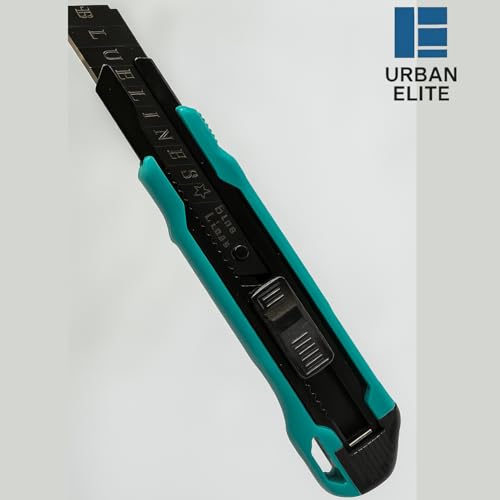 Image of Premium 18mm utility cutter replacement blades for smooth, precise cutting. Compatible with standard snap-off knives for home, office, DIY, and packaging.