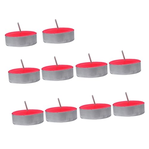 PRETYZOOM 10-Pack Led Tea Lights Flicker- Soft Glow for Wedding Birthday Decor 1-1.5h Long Burn Time Energy-Saving Party Candles
