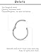 Ocptiy 18G Septum Nose Ring Hoops Piercing Jewelry 18 Gauges Earring Silver Surgical Stainless Steel Hinged Lip Ring Cliker Catilage Helix Tragus Rook Daith Earring Smiley Piercing Jewelry Women Men