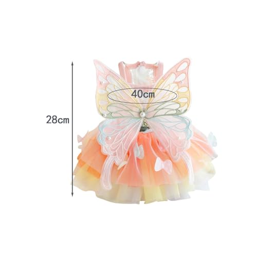 Robe de princesse chienne et chaton en coton mignon taille M - 4
