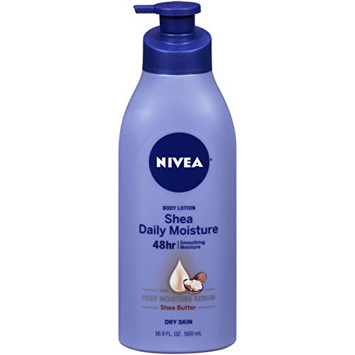 Nivea Shea Daily Moisture Body Lotion, New Super Size Package 16.9 Fluid Ounce (Pack of 3) - Packaging May Vary