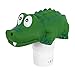 Housolution Dispenser Chimico per Piscina Decorato con un Coccodrillo, Galleggiante per Cloro Compresse di Bromo Piscina Antialghe Vasche Spa Dispensatore Cloro per Interni e all'Aperto, 9 Pollici