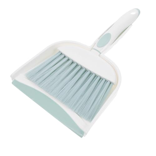 CHILDWEET Set Mini Broom Dustpan Small Table Broom Mini Cleaning Broom Tabletop Broom Keyboard Broom Brush Small Broom and Dustpan Hand Broom Brooms Mini Dustpan and Whisk Green Plastic
