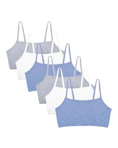 Image of Fruit of the Loom Women's Spaghetti Strap Cotton Pullover Sports Bra Value Pack