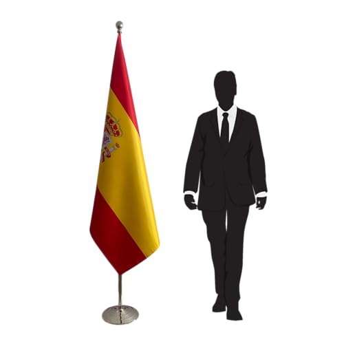 Drapeau espagnol protocolaire institutionnel pour ambassade et école - 2